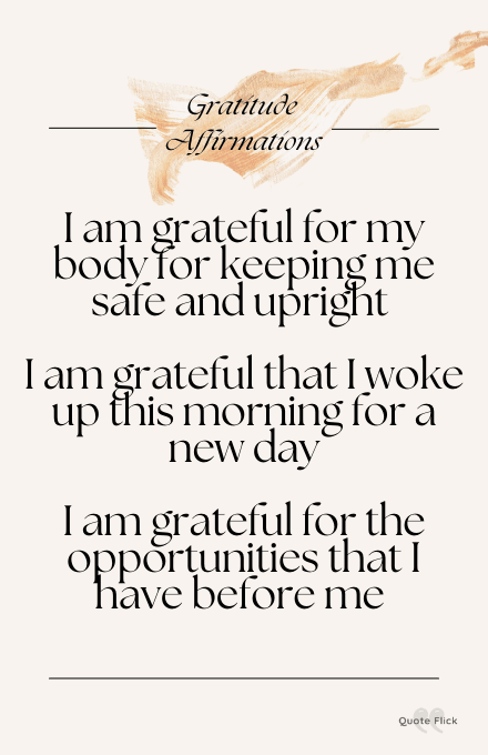 gratitude affirmations