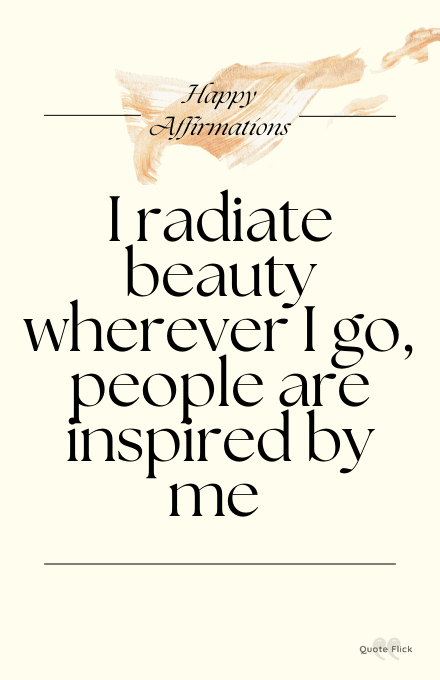happy affirmation about beauty