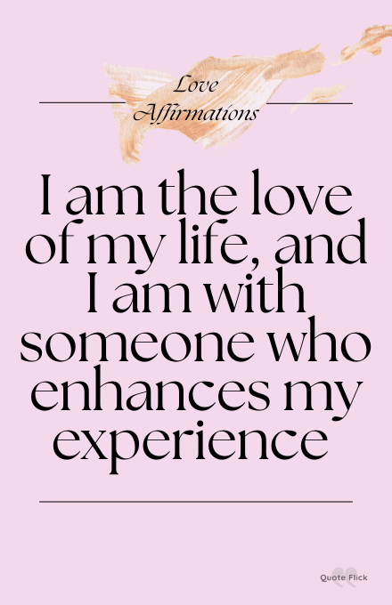 love affirmation about love of my life