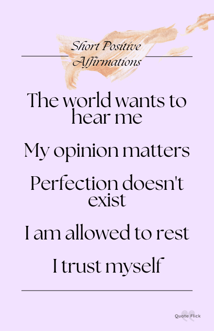 positive short affirmations to repeat