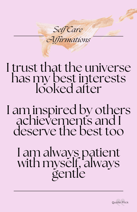 self care affirmations for inspiration