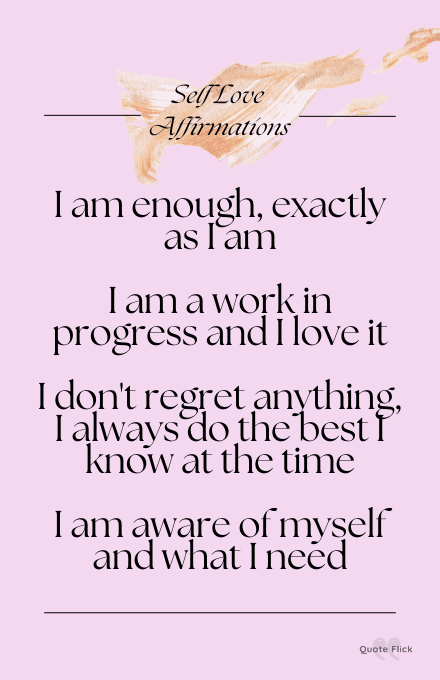 self love affirmations for calm
