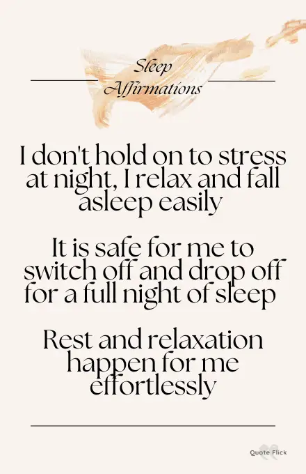 sleep affirmations