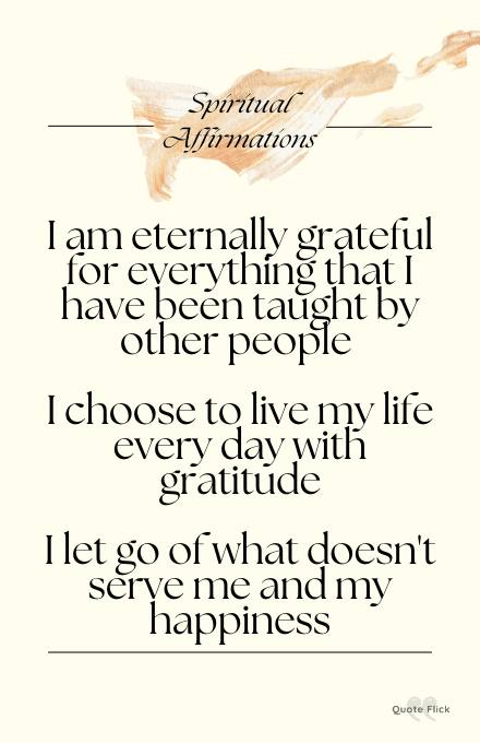 spiritual affirmations to repeat