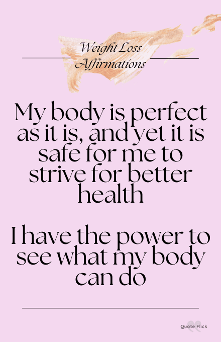 weight loss affirmation