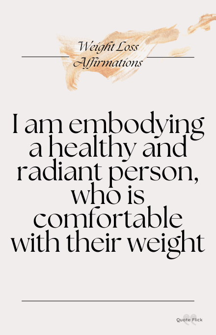 weight loss affirmations
