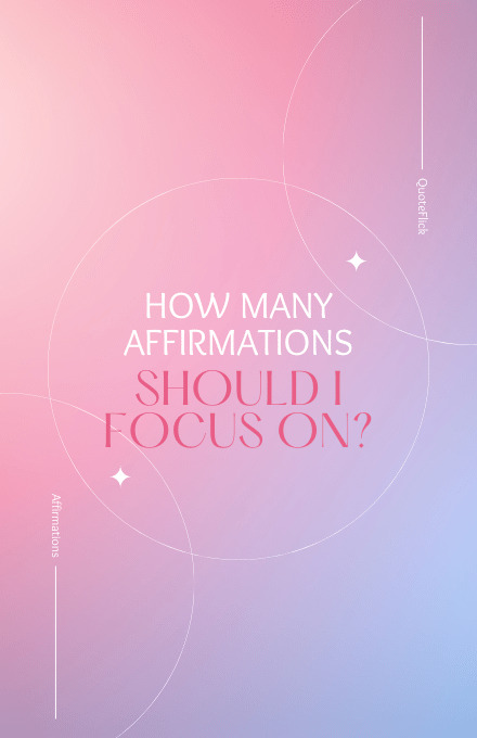 How many affirmations should I focus on