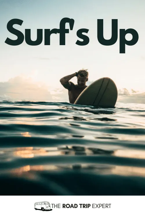 surfing Instagram captions