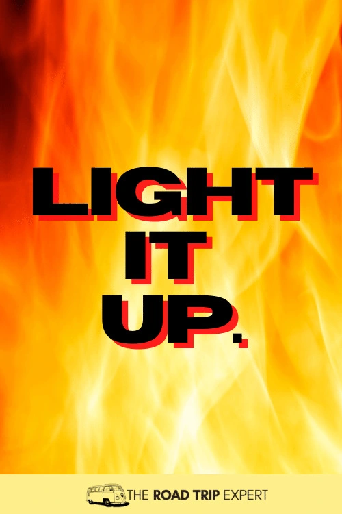Fire Caption for Instagram