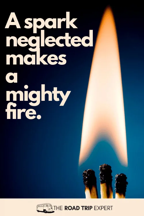 Fire quotes for Instagram