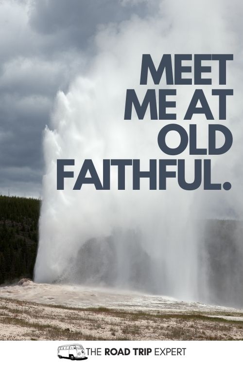 Yellowstone National Park captions