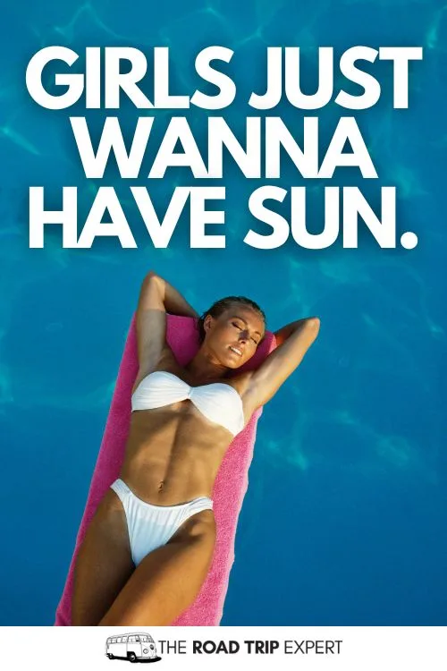 Bikini Photo Captions