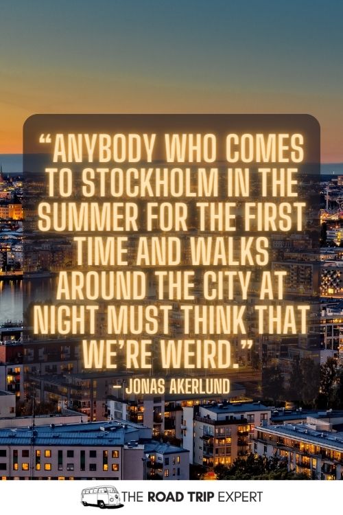 Stockholm Instagram Quotes