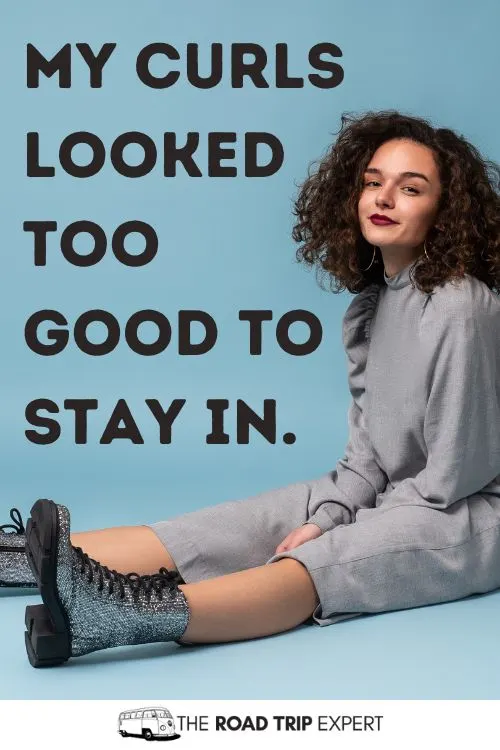 Curly Hair Captions for Instagram