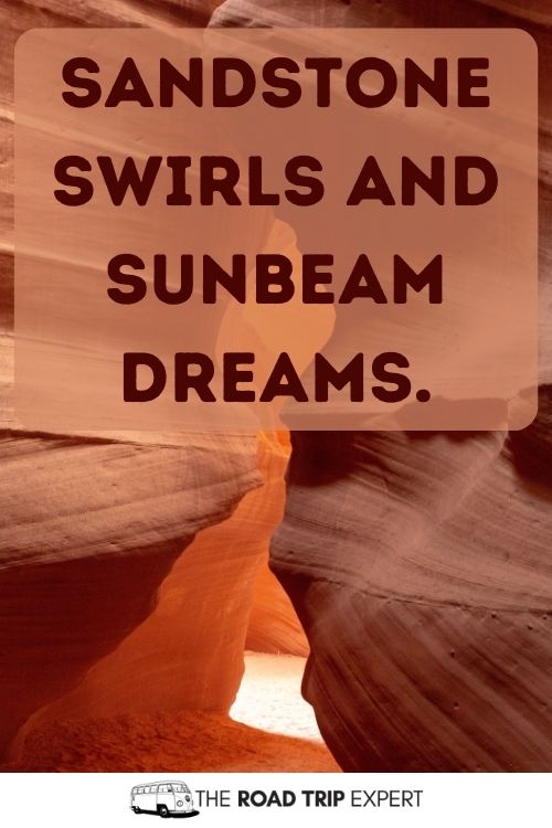 Antelope Canyon Captions