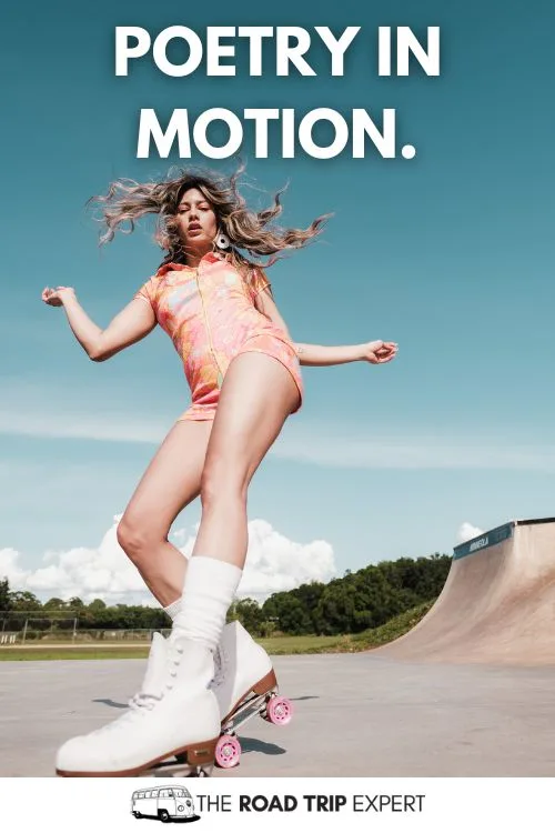 Roller Blading Captions