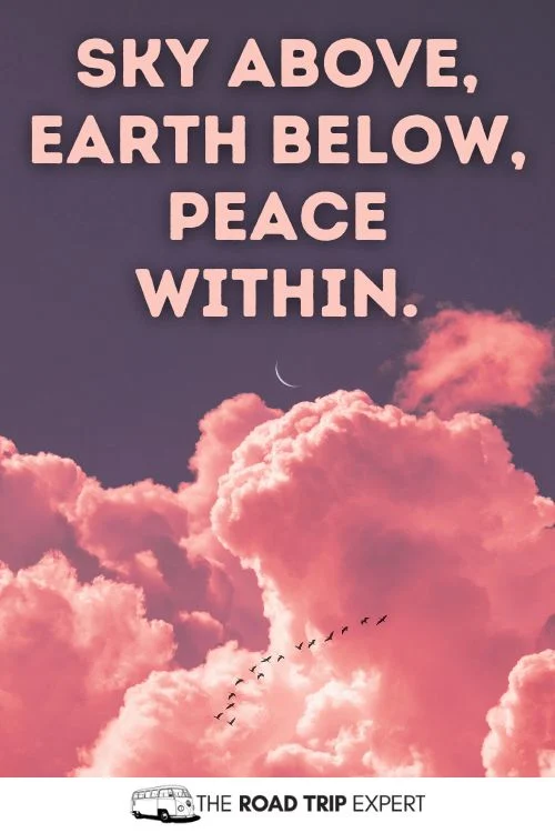 Peaceful Instagram Captions