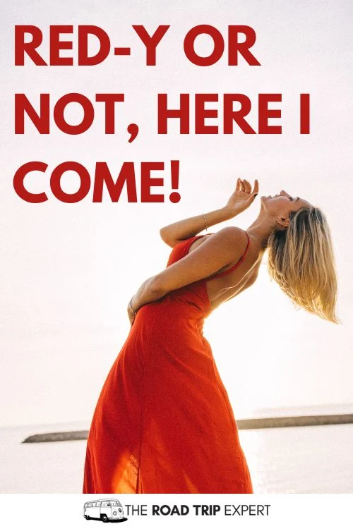 Red Dress Captions for Instagram