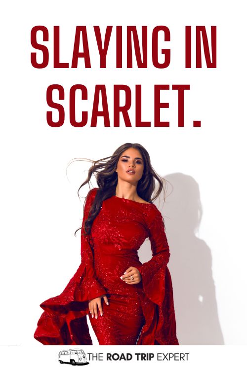 100 Fierce Red Dress Captions For Instagram (With Quotes!)